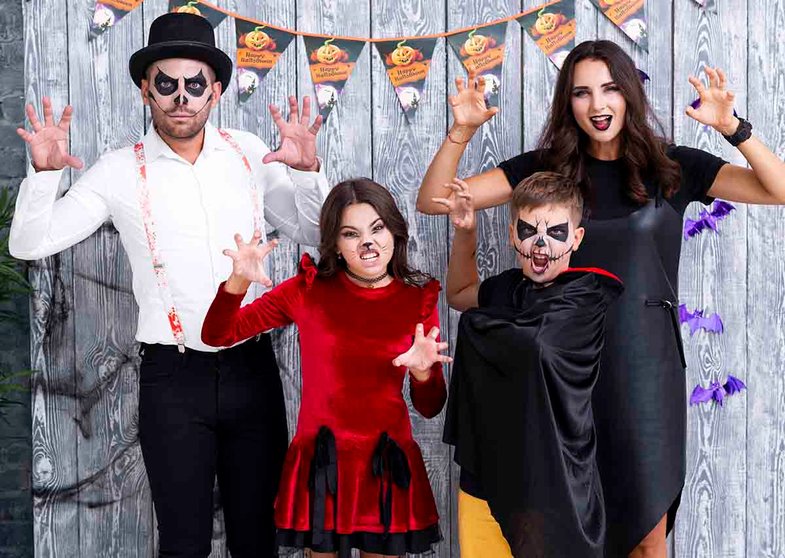 Los disfraces en familia más divertidos en Halloween 2020. Foto freepik.