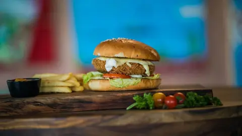 receta hamburguesa coliflor queso Thermomix