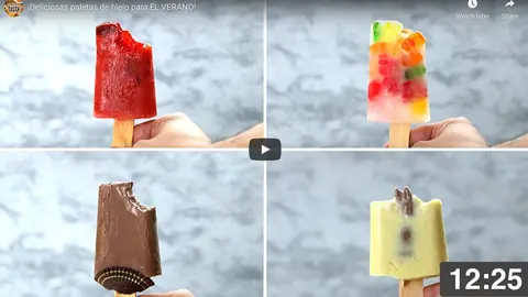 ¡Deliciosos polos de helado para hacer en casa durante el verano!