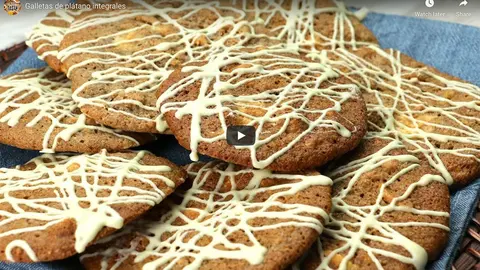 ¿Te atreves con un postre? Receta fácil de galletas de plátano integrales