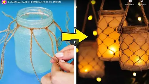 Manualidades bonitas y fáciles para tu jardín para este año.