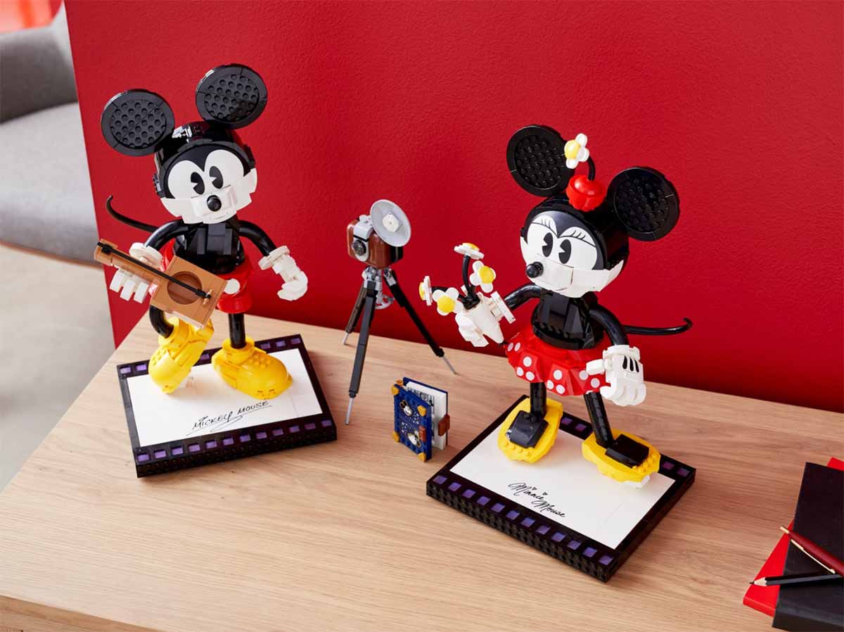 mickey minnie personajes lego