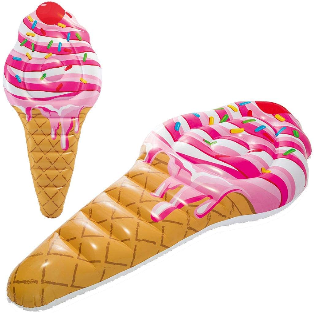 Colchoneta hinchable cucurucho helado
