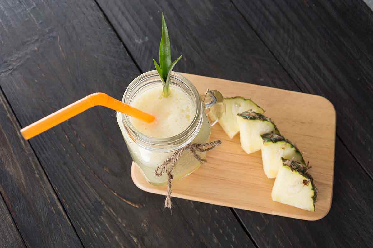 5 Zumos detox: Zumo detox de piña