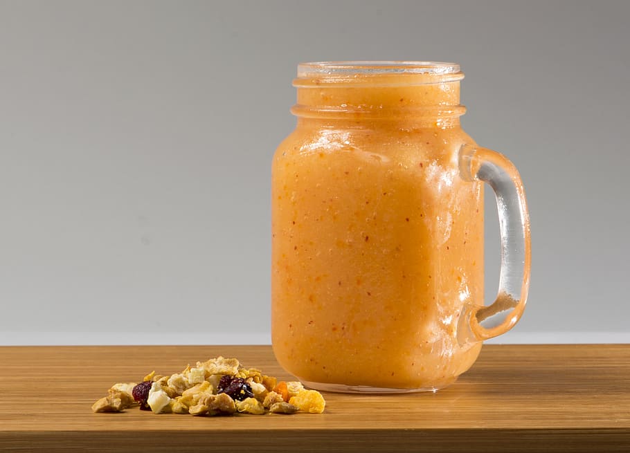 Batido de mango, plátano y mandarina