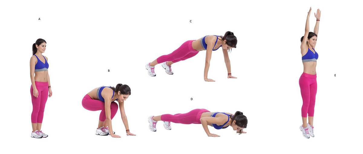 Entrenamiento HIIT: burpees