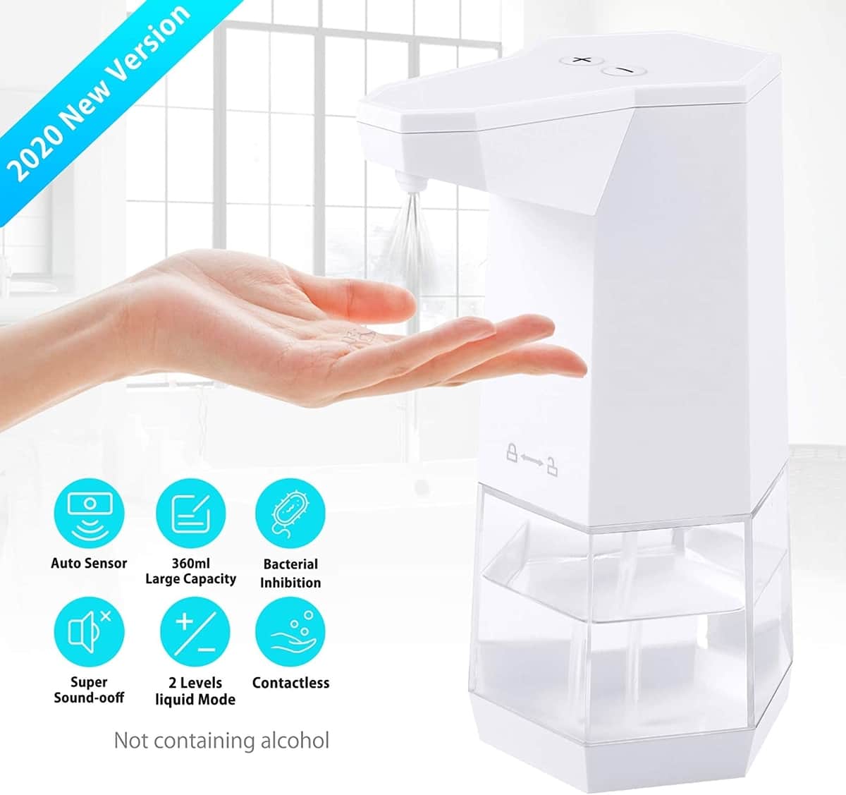 dispensadores automáticos gel hidroalcohólico casa Amazon