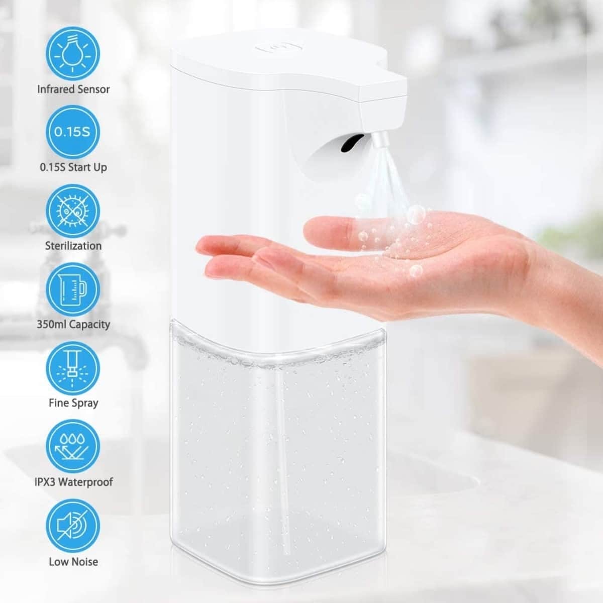 Dispensador gel hidroalcohólico casa en Amazon