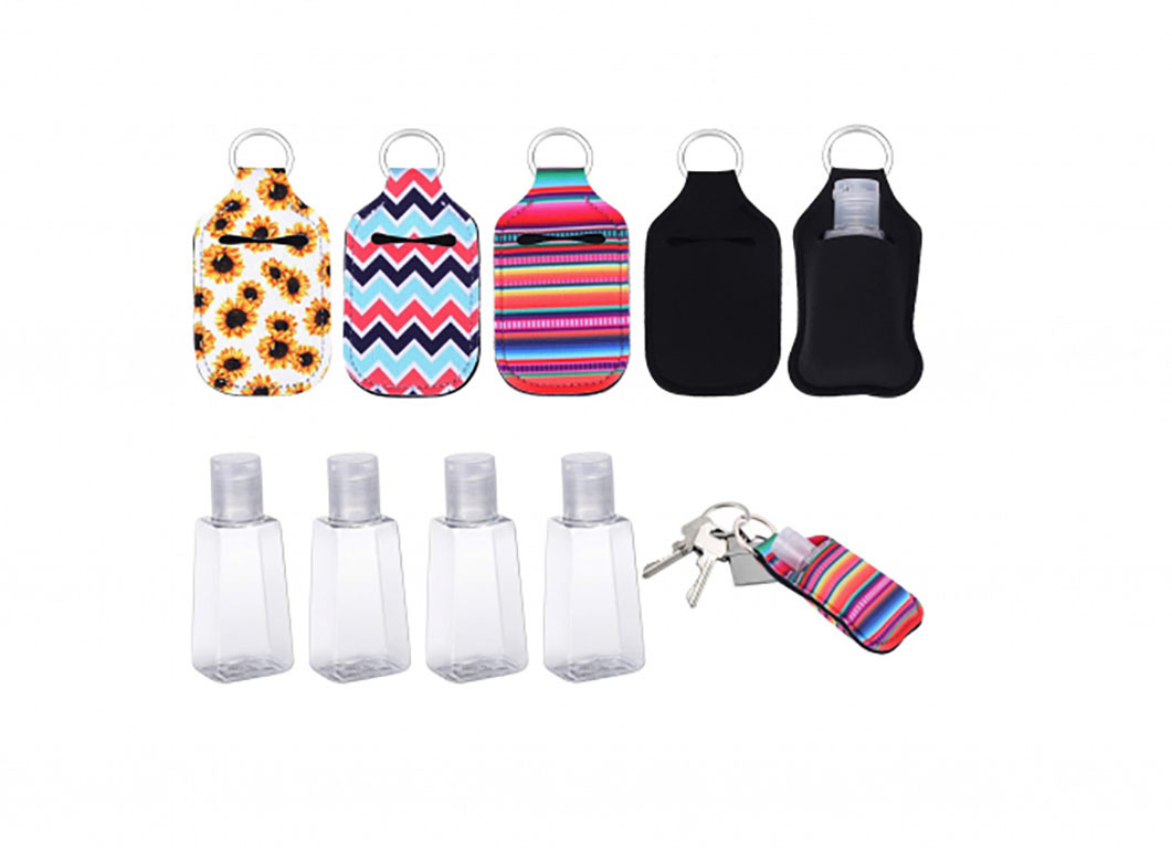 botellas llavero gel hidroalcohólico