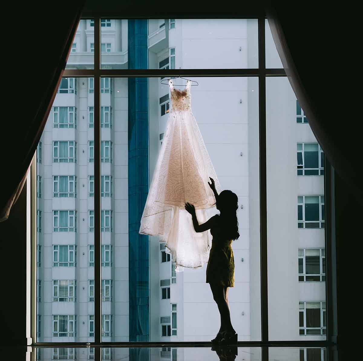 bodas verano: vestido novia ciudad