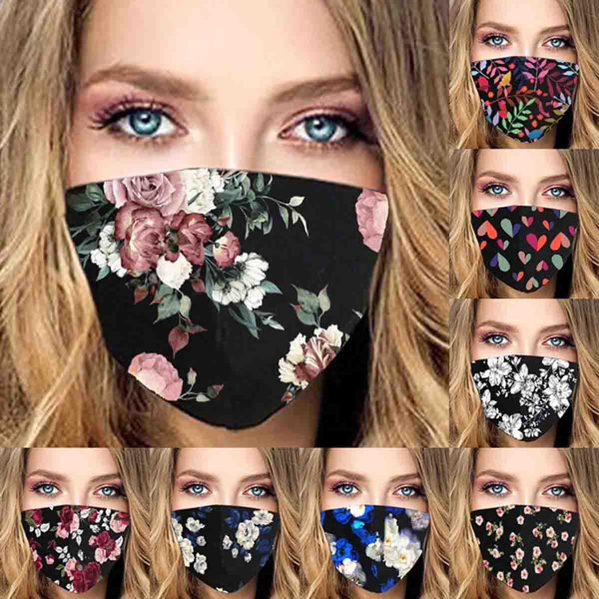 mascarilla de tela flores estampadas aliexpress