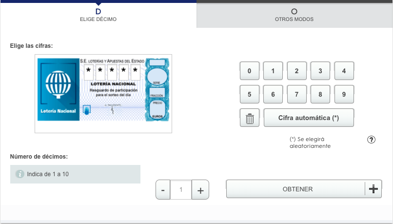 Comprar Lotería de Navidad 2020 online