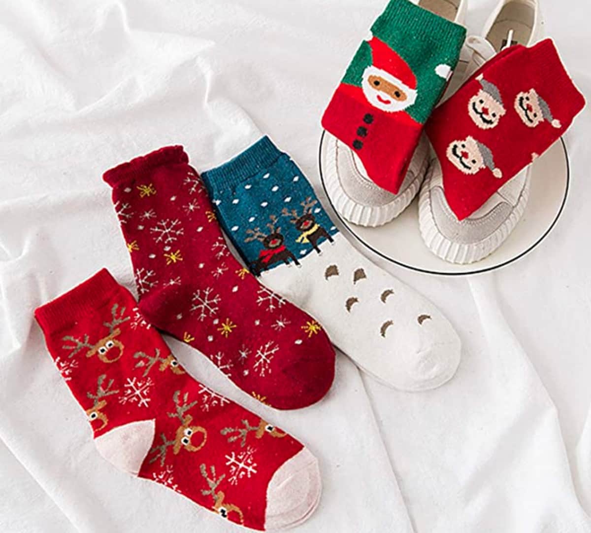 calcetines personalizados navidad en amazon
