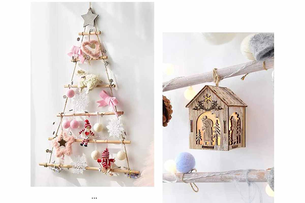 árbol de navidad estilo nórdico amazon