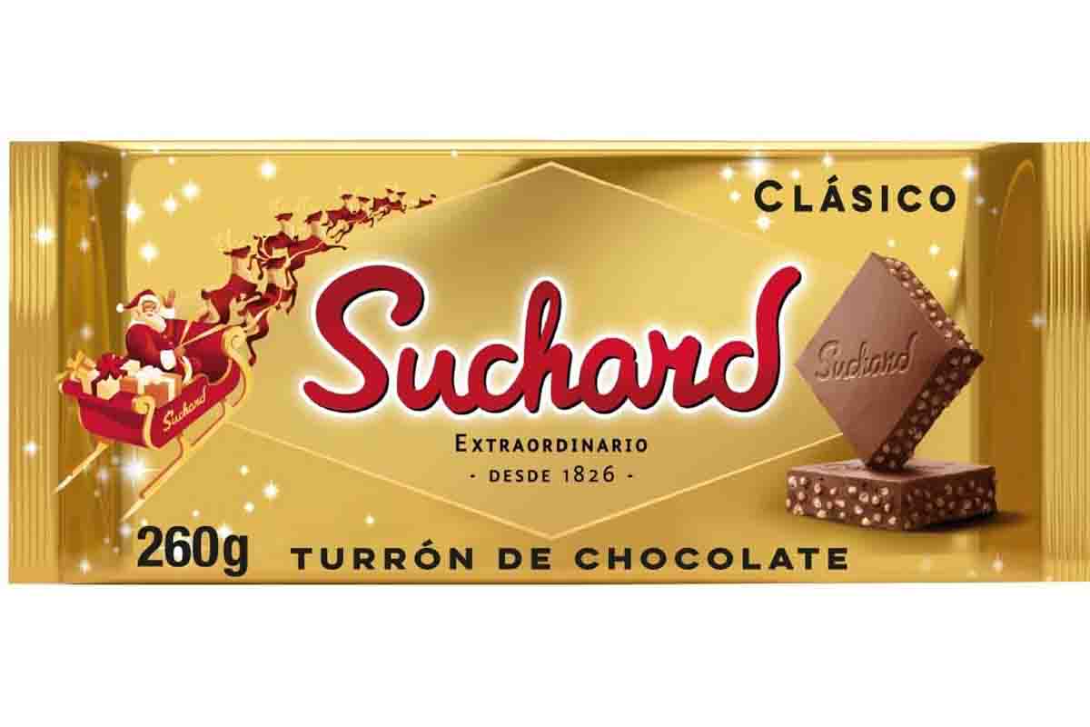 turrón chocolate suchard clasico navidad 2020