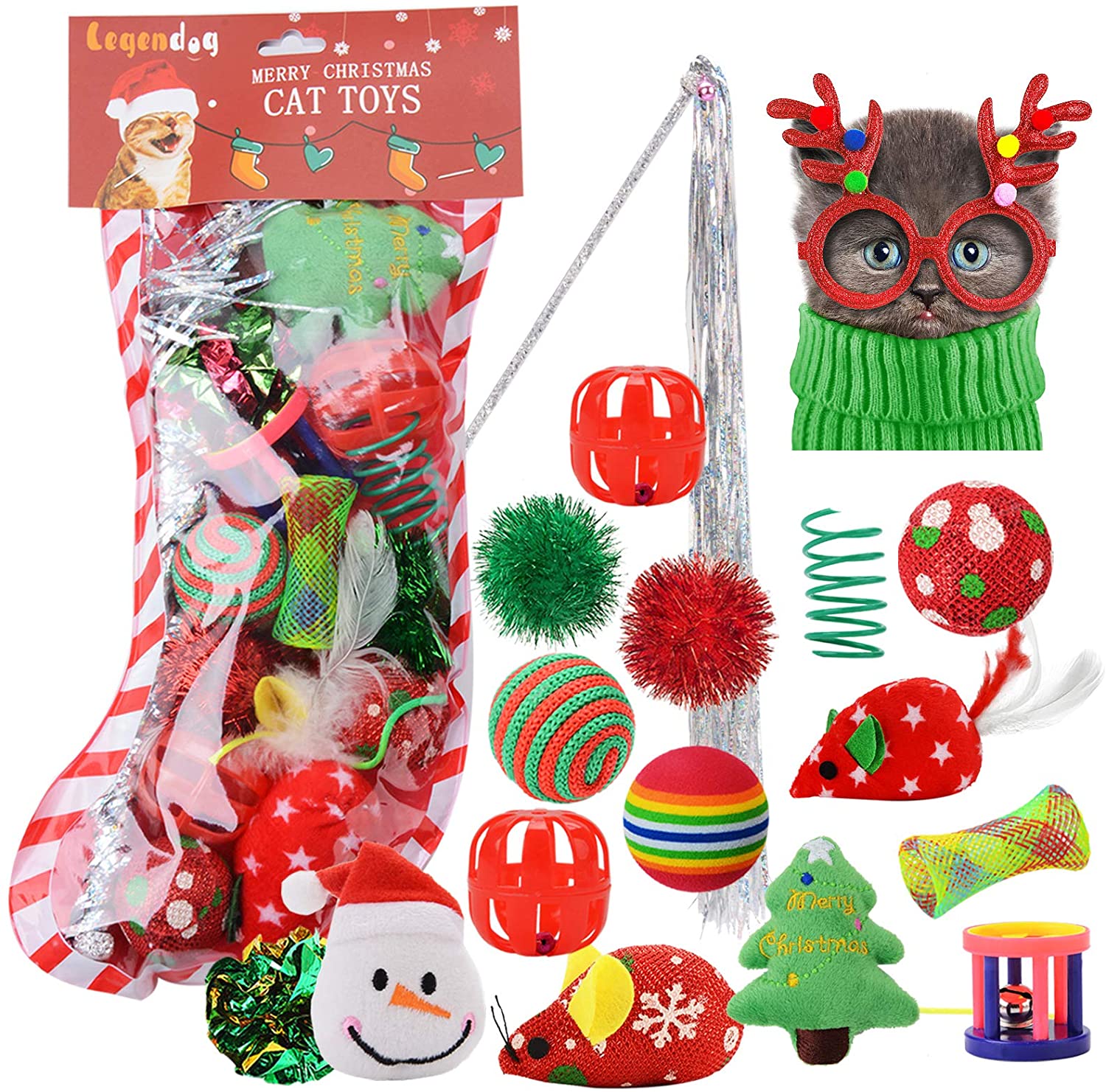 juguetes navidad gatos
