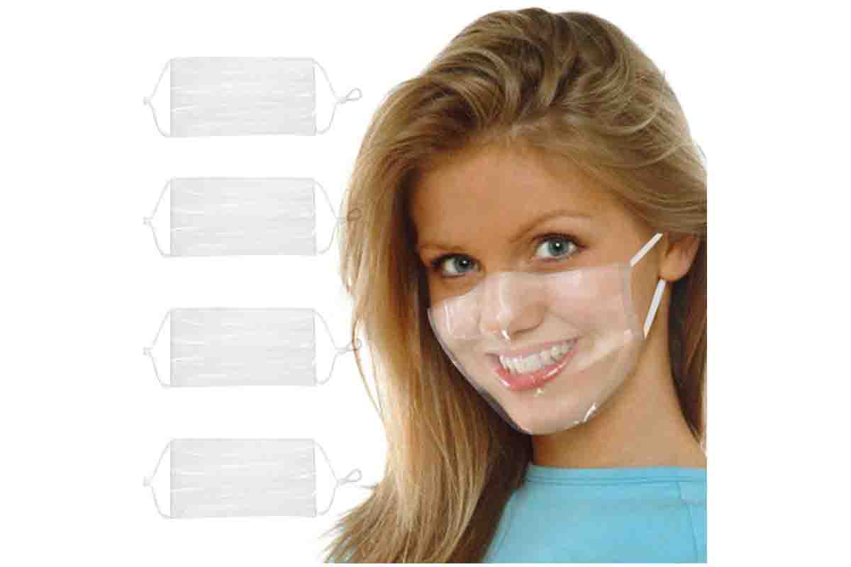 mascarilla transparente adultos