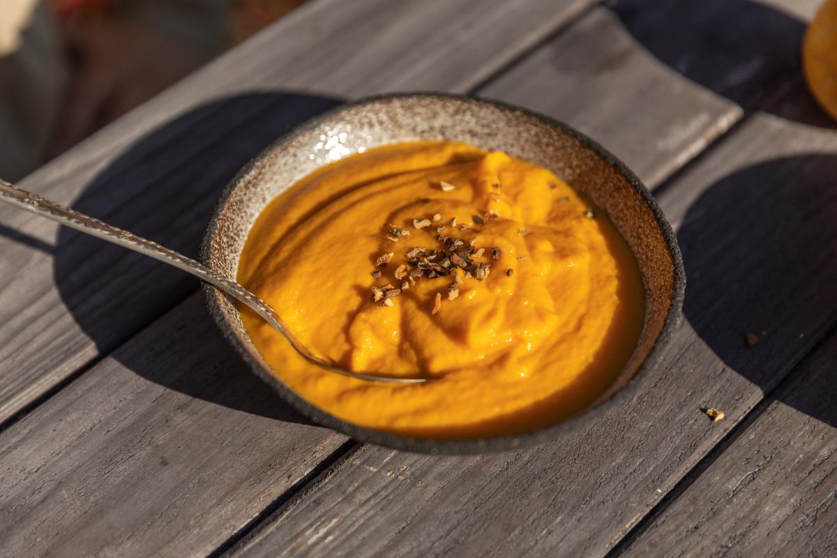 Puré de calabaza para Halloween